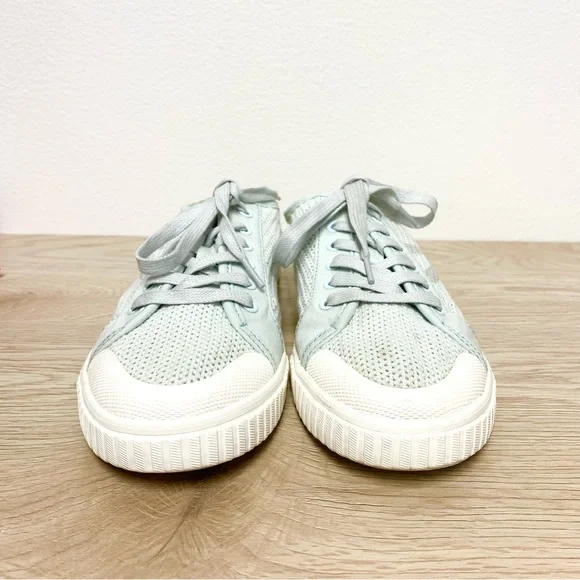 Tretorn Tournament Net Sneakers Size 8.5‎ Mint Green Cotton Mesh Knit Womens - Picture 5 of 9